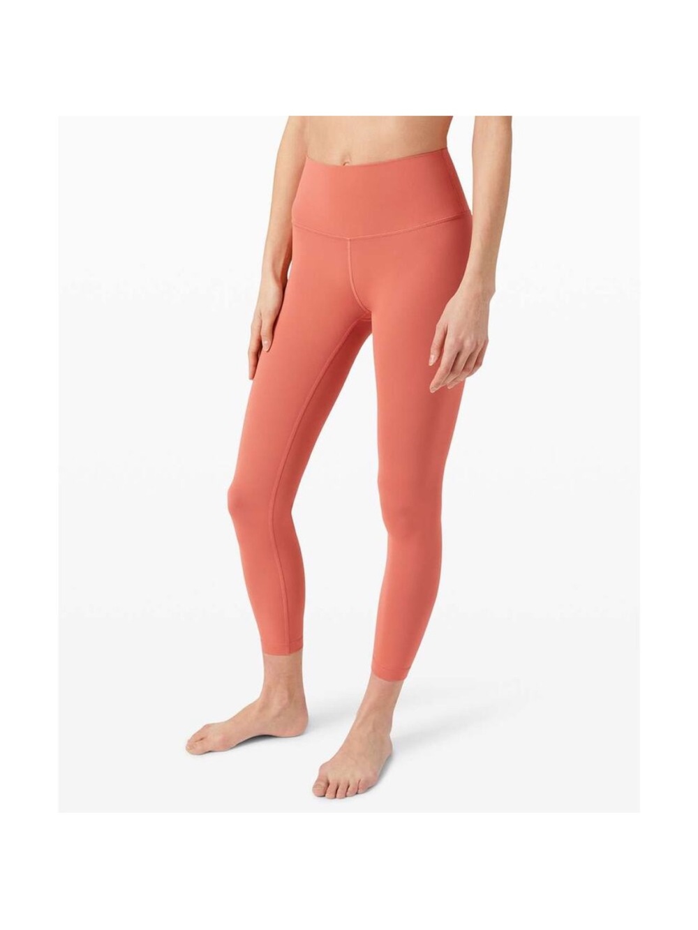 Lululemon Wunder Under High-Rise Tight 25" Rustic Coral Athletic Leggings Sz 12
